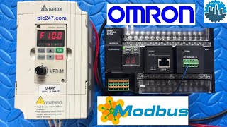 CP1H amp DELTA VFDM quotModbusRTUquot Tutorial [upl. by Aisanahta]