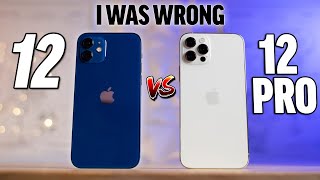 iPhone 12 vs 12 Pro RealWorld Differences after 1 Week [upl. by Taddeusz]