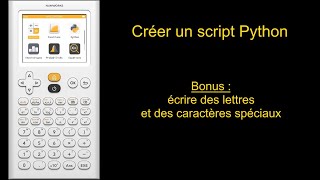 Numworks  créer un script Python [upl. by Seditsira]