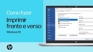 Imprimindo dos dois lados em impressoras HP com o Windows  HP Support [upl. by Ahras]