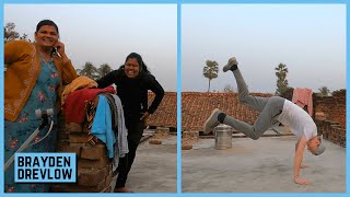 Breakdancing on NomadShubham‘s Roof — Bihar India [upl. by Jankell]