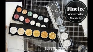 FinetecColiro Metallic Watercolor Swatch [upl. by Gabi470]