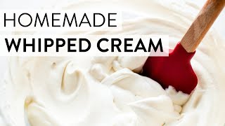 Homemade Whipped Cream  Sallys Baking Recipes [upl. by Nayb]