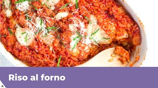 RISO AL FORNO AL POMODORO semplice e saporito [upl. by Notsud]