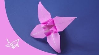 Origami Blume  Faltanleitung [upl. by Eelynnhoj375]