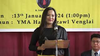 Aizawl Venglai ZPM Unitin MLA pathum chawimawina hun hmang  January 13 2024 [upl. by Mckee]