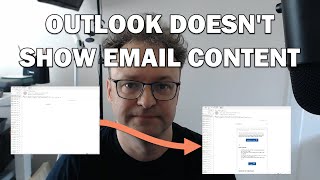 Outlook No Longer Shows Email Content DIY FIRST FIX in English [upl. by Beverly179]