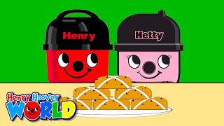 Hot Cross Buns  Henry Hoover World Nursery Rhymes amp Kids Songs [upl. by Wurtz567]