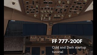 Flight Factor 777 Cold amp Dark Full setup amp FMC setup [upl. by Naitirb]