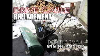 HOWTO Replace The Drive Cable On A Snowblower [upl. by Suirred424]