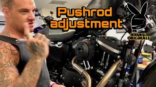 Harley pushrod adjustment [upl. by Haimirej]