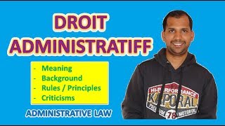 Droit Administratiff  Administrative Law [upl. by Valer]