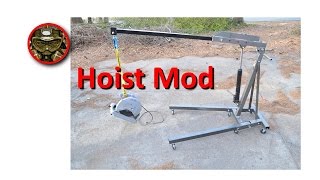 Harbor Freight Engine Hoist Modification [upl. by Noslien193]