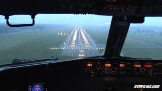 Boeing 737 cockpit landing [upl. by Buxton]