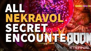 All Secret Encounter Nekravol Doom Eternal Locations [upl. by Eerot1]