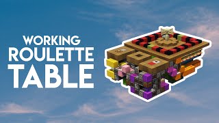 Working Roulette Table 🍀  Minecraft Java 1214 Redstone Tutorial [upl. by Enelahs]