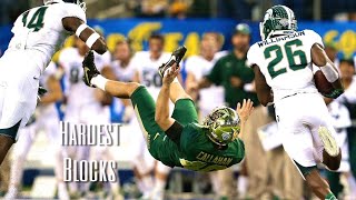 Hardest Blocks In College Football History [upl. by Assira]