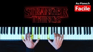 Stranger Things Theme  Piano Facile Tuto Synthesia Aupianofr [upl. by Eednas]