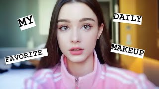 MY FAVORITE DAILY MAKEUP 💕🌈🦄 EASY AND SOO CUTE💕 Dasha Taran [upl. by Anillek505]