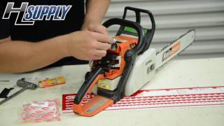 How to replace a Spark Plug and Air Filter in a Chainsaw [upl. by Recha525]