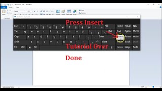 How to Turn off Overtype Overwrite OVR [upl. by Uy]