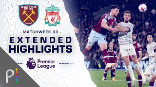 West Ham United v Liverpool  PREMIER LEAGUE HIGHLIGHTS  4262023  NBC Sports [upl. by Anastatius]