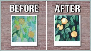 Improve Your Watercolor Paintings With This Simple Watercolor Technique【 Negative Painting 】 [upl. by Artiek]