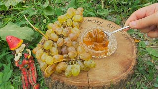 HOW TO MAKE GRAPE JAM  GRAPE JAM RECIPE [upl. by Sihonn]