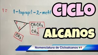 Nomenclatura de CICLOALCANOS súper fácil [upl. by Arraeit]