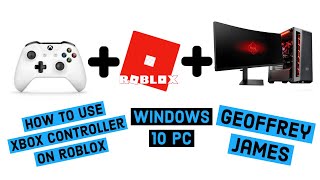 Roblox Xbox One Controller For Windows 10 PC  How to connect Bluetooth or Wired [upl. by Nadnal259]