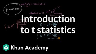 Introduction to t statistics  Confidence intervals  AP Statistics  Khan Academy [upl. by Nicholas660]