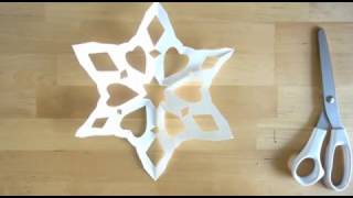 How to make a 6 sided SNOWFLAKE [upl. by Casi]