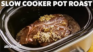 How to Make Slow Cooker Pot Roast  Allrecipes [upl. by Anahsal732]