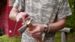 How To HAFT A Stone Blade Tomahawk [upl. by Tabby730]