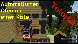 Minecraft Tutorial 002  Automatischer Ofen  Selbst füllende Schmiede mit 1 TruhenKiste [upl. by Snilloc]