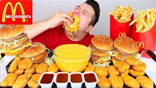 Extra Cheesy McDonalds • MUKBANG [upl. by Kanter598]