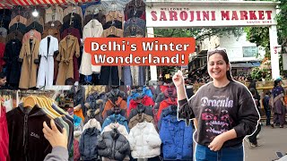 Sarojini Nagar Market December Collections Starting at Rs 80  Trendy ZARA HampM Jackets amp Sweaters [upl. by Hamitaf]