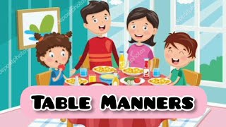 Table Manners  Good Table Manners  Kindergarten  Kids  Educational [upl. by Vaules]