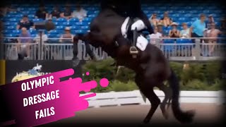 Dressage Disaster Olympic Fail Compilation [upl. by Notsek]