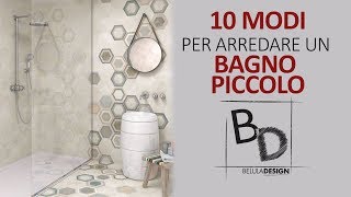 10 MODI per arredare un BAGNO PICCOLO  Belula Design [upl. by Terrene678]