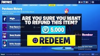 NEW Improved REFUND SYSTEM  Trade Skins for VBUCKS  Fortnite How To [upl. by Maxy223]