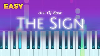 Ace Of Base  The Sign  EASY Piano TUTORIAL by Piano Fun Play [upl. by Winterbottom]