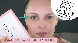 AT HOME LASH LIFT  LASH PERM  Does It Really Work [upl. by Haleeuqa]