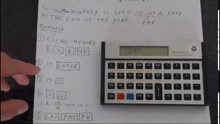 HP12C Platinum How to Calculate Effective Annual Rate EAR [upl. by Euqinor99]