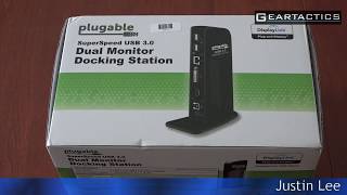 Plugable UD 3900 Dual Display Universal Docking Station Review  GameTactics [upl. by Stouffer]