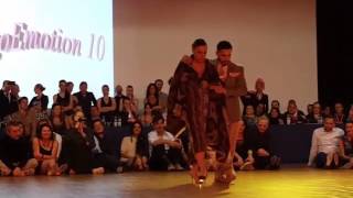 Jonatan Aguero y Virginia Pandolfi  Milonga para as missoes Festival TangoEmotion 2017  Lazise [upl. by Eillom]