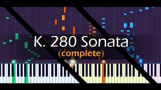 Piano Sonata No 2 K280 Complete  MOZART [upl. by Ainomar]