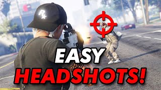 GTA 5  How to get a PERFECT Headshot Every Single Time 3 TIPS [upl. by Orelle]