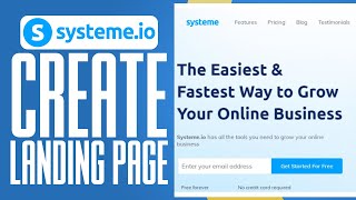 How To Create A Landing Page On Systemeio 2025 Step By Step Tutorial [upl. by Hasen]