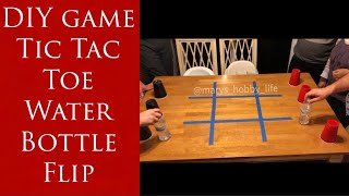 TicTacToe Water Bottle Flip  DIY Game [upl. by Lokkin]